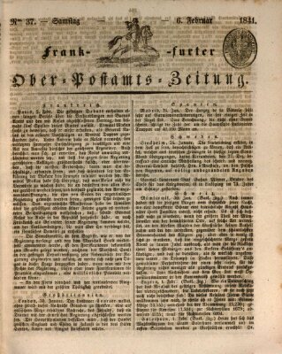 Frankfurter Ober-Post-Amts-Zeitung Samstag 6. Februar 1841