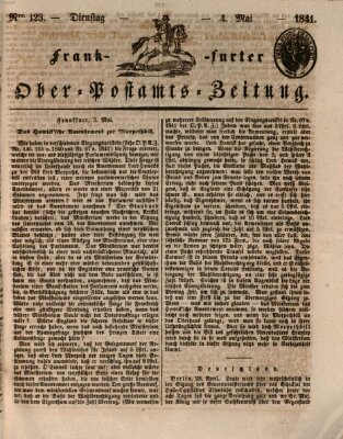 Frankfurter Ober-Post-Amts-Zeitung Dienstag 4. Mai 1841