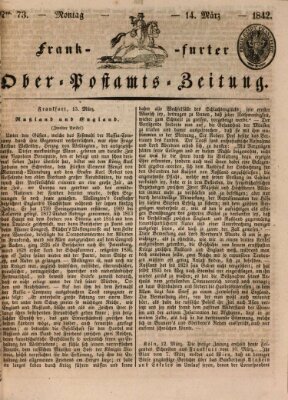 Frankfurter Ober-Post-Amts-Zeitung Montag 14. März 1842