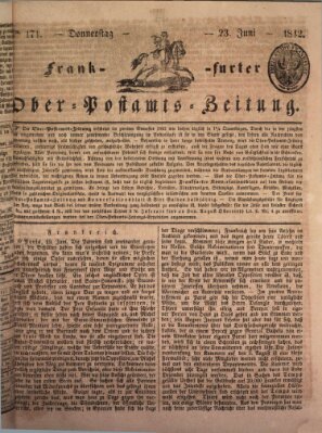 Frankfurter Ober-Post-Amts-Zeitung Donnerstag 23. Juni 1842
