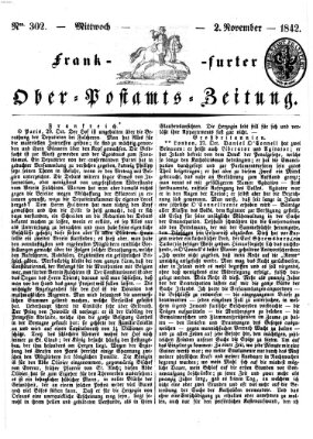 Frankfurter Ober-Post-Amts-Zeitung Mittwoch 2. November 1842