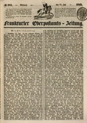 Frankfurter Ober-Post-Amts-Zeitung Mittwoch 23. Juli 1845