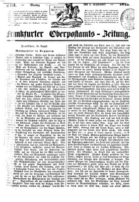 Frankfurter Ober-Post-Amts-Zeitung Montag 1. September 1845