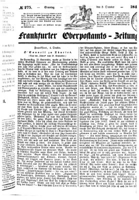 Frankfurter Ober-Post-Amts-Zeitung Sonntag 5. Oktober 1845