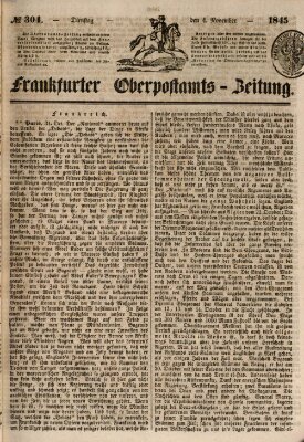 Frankfurter Ober-Post-Amts-Zeitung Dienstag 4. November 1845