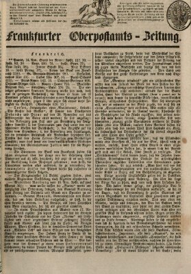 Frankfurter Ober-Post-Amts-Zeitung Freitag 28. November 1845
