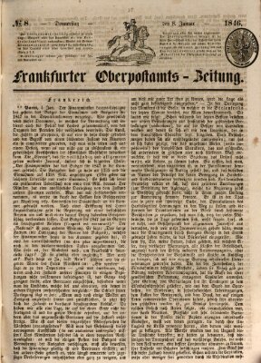 Frankfurter Ober-Post-Amts-Zeitung Donnerstag 8. Januar 1846