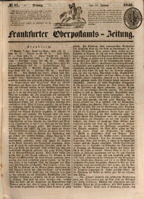Frankfurter Ober-Post-Amts-Zeitung Sonntag 11. Januar 1846