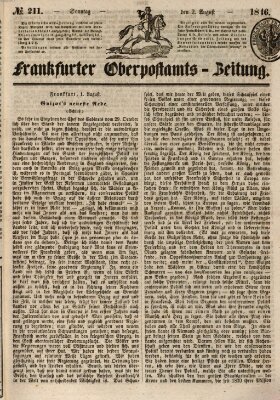 Frankfurter Ober-Post-Amts-Zeitung Sonntag 2. August 1846