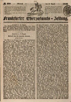 Frankfurter Ober-Post-Amts-Zeitung Mittwoch 19. August 1846
