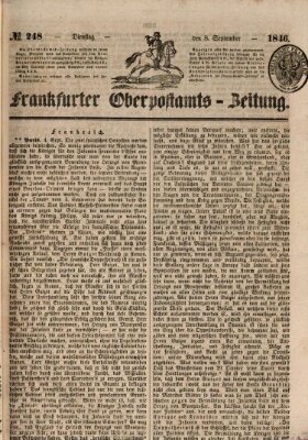 Frankfurter Ober-Post-Amts-Zeitung Dienstag 8. September 1846