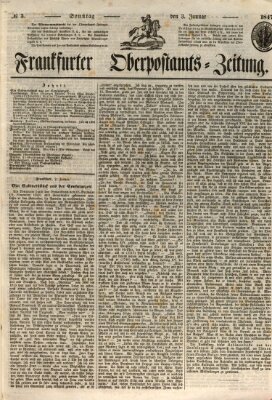 Frankfurter Ober-Post-Amts-Zeitung Sonntag 3. Januar 1847