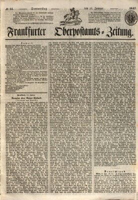 Frankfurter Ober-Post-Amts-Zeitung Donnerstag 14. Januar 1847