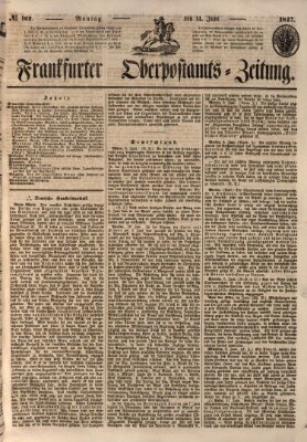 Frankfurter Ober-Post-Amts-Zeitung Montag 14. Juni 1847