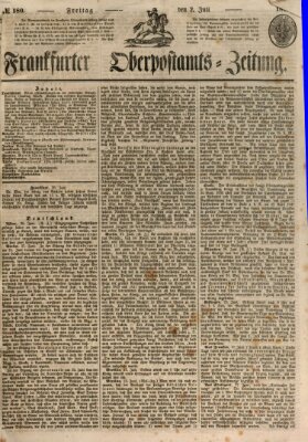 Frankfurter Ober-Post-Amts-Zeitung Freitag 2. Juli 1847