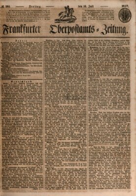 Frankfurter Ober-Post-Amts-Zeitung Freitag 16. Juli 1847