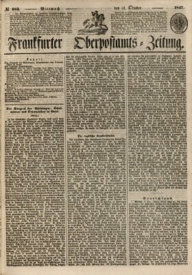 Frankfurter Ober-Post-Amts-Zeitung Mittwoch 13. Oktober 1847