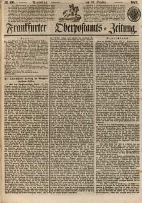 Frankfurter Ober-Post-Amts-Zeitung Samstag 30. Oktober 1847