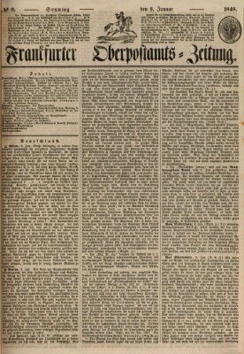 Frankfurter Ober-Post-Amts-Zeitung Sonntag 9. Januar 1848