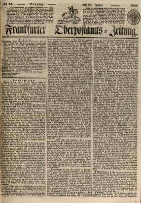 Frankfurter Ober-Post-Amts-Zeitung Sonntag 23. Januar 1848
