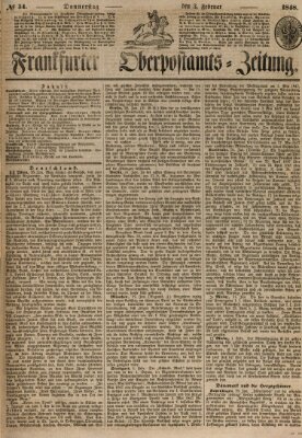 Frankfurter Ober-Post-Amts-Zeitung Donnerstag 3. Februar 1848