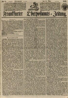 Frankfurter Ober-Post-Amts-Zeitung Mittwoch 15. März 1848