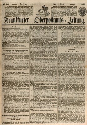 Frankfurter Ober-Post-Amts-Zeitung Freitag 14. April 1848