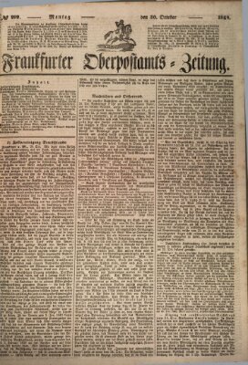 Frankfurter Ober-Post-Amts-Zeitung Montag 30. Oktober 1848