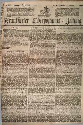 Frankfurter Ober-Post-Amts-Zeitung Samstag 4. November 1848