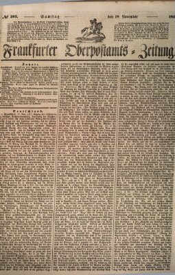 Frankfurter Ober-Post-Amts-Zeitung Samstag 18. November 1848