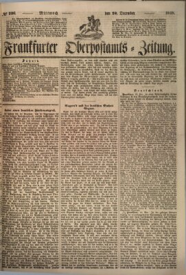 Frankfurter Ober-Post-Amts-Zeitung Mittwoch 20. Dezember 1848