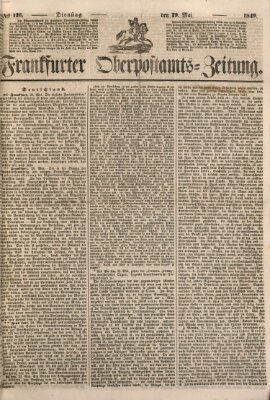 Frankfurter Ober-Post-Amts-Zeitung Dienstag 29. Mai 1849