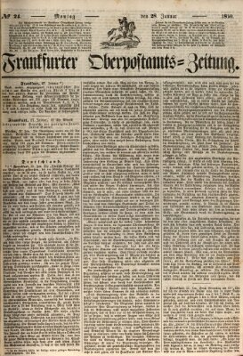 Frankfurter Ober-Post-Amts-Zeitung Montag 28. Januar 1850