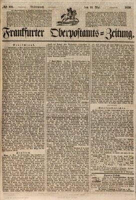 Frankfurter Ober-Post-Amts-Zeitung Mittwoch 15. Mai 1850