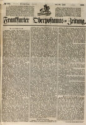 Frankfurter Ober-Post-Amts-Zeitung Dienstag 18. Juni 1850
