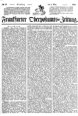 Frankfurter Ober-Post-Amts-Zeitung Samstag 1. März 1851