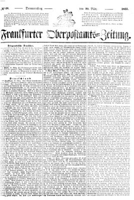 Frankfurter Ober-Post-Amts-Zeitung Donnerstag 20. März 1851