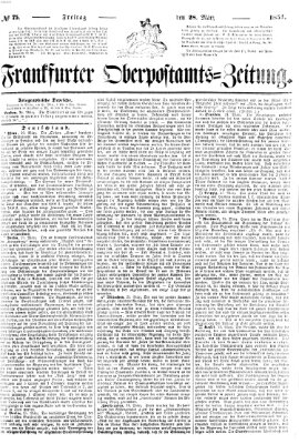 Frankfurter Ober-Post-Amts-Zeitung Freitag 28. März 1851
