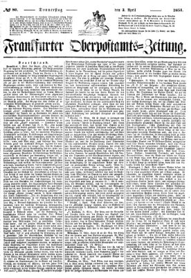 Frankfurter Ober-Post-Amts-Zeitung Donnerstag 3. April 1851