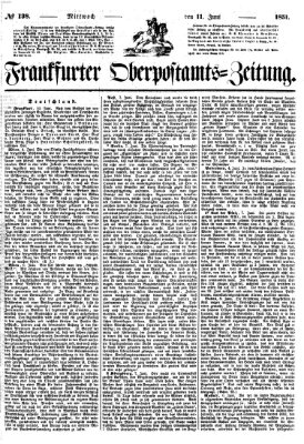 Frankfurter Ober-Post-Amts-Zeitung Mittwoch 11. Juni 1851