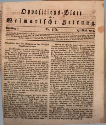 Oppositions-Blatt oder Weimarische Zeitung