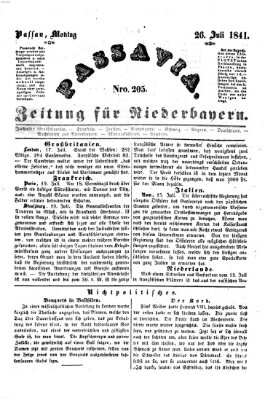 Passavia (Donau-Zeitung) Montag 26. Juli 1841