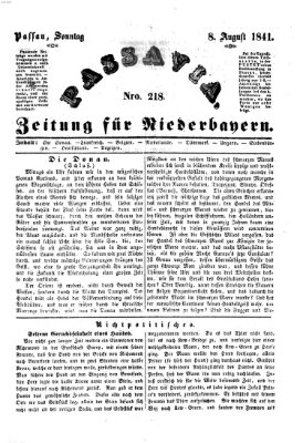 Passavia (Donau-Zeitung) Sonntag 8. August 1841