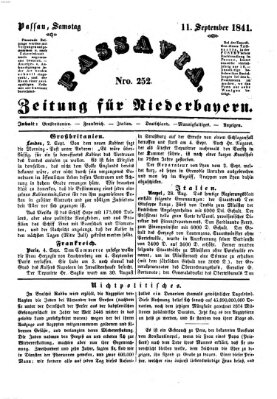 Passavia (Donau-Zeitung) Samstag 11. September 1841
