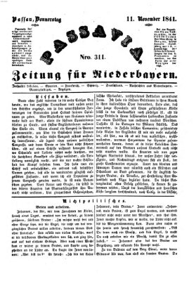 Passavia (Donau-Zeitung) Donnerstag 11. November 1841