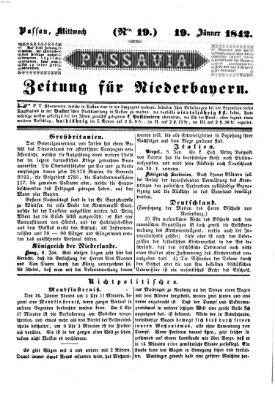 Passavia (Donau-Zeitung) Mittwoch 19. Januar 1842