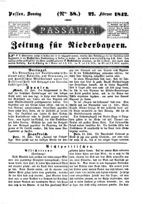 Passavia (Donau-Zeitung) Sonntag 27. Februar 1842