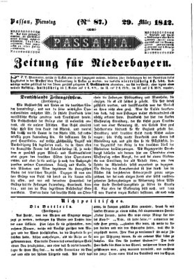 Passavia (Donau-Zeitung) Dienstag 29. März 1842