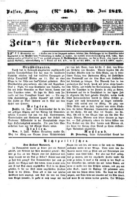 Passavia (Donau-Zeitung) Montag 20. Juni 1842