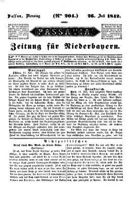 Passavia (Donau-Zeitung) Dienstag 26. Juli 1842